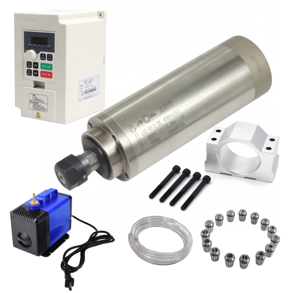 GDZ-80-2.2B 80mm 2.2KW ER20 Wa - 2.2Kw Water Cooled Spindle Kit Vfd 评论和价格