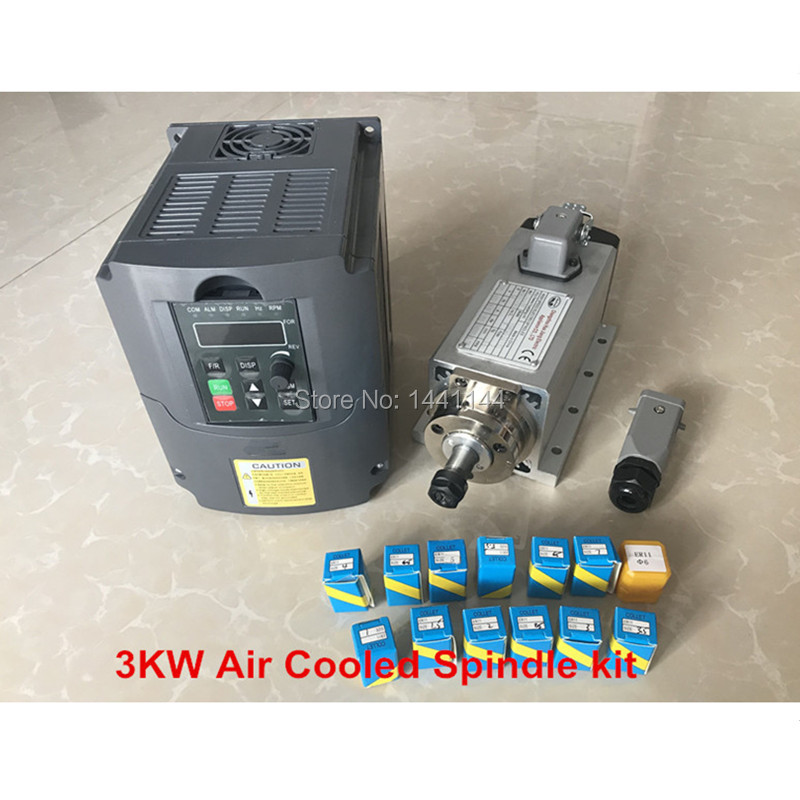 Air Cooled Spindle 3KW 220V/38 - Er20 Collet Chuck Spindle Motor 220V 评论和价格