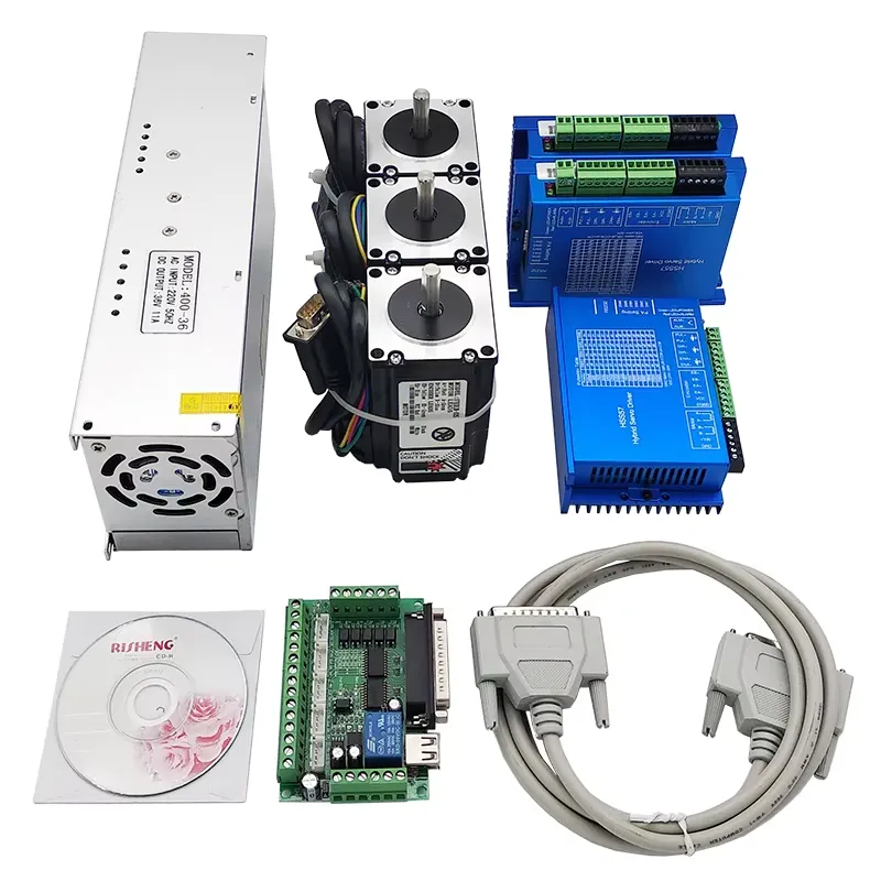 3 Axis 2N.m Nema23 CNC Kit Ser - Nema 23 Closed Loop Stepper Motor Driver Kit 评论和价格