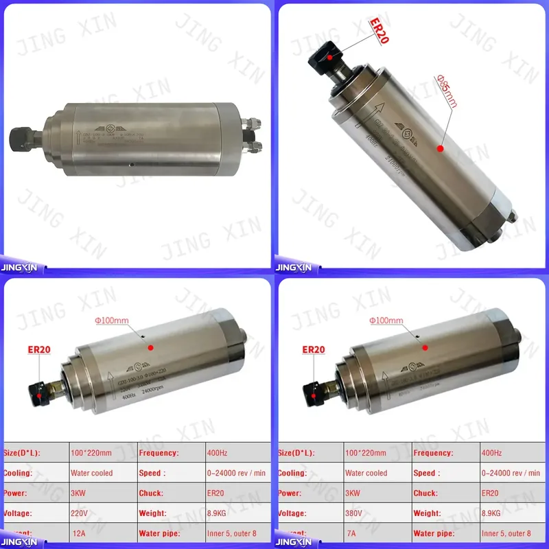 custom for CNC Spindle Motor 2 - Er20 Collet Chuck Spindle Motor 220V 评论和价格